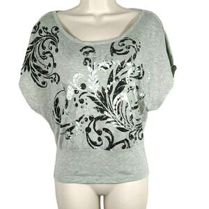 Peace Love Royal Top Shirt Women Juniors Size L